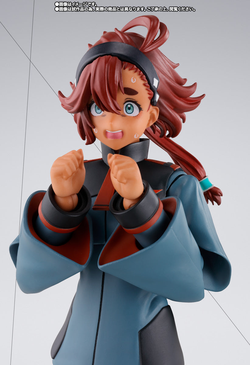 Tamashii Nations - S.H.Figuarts - Mobile Suit Gundam: The Witch From Mercury: Suletta Mercury (Regular Uniform Ver.) Action Figure with Option Set