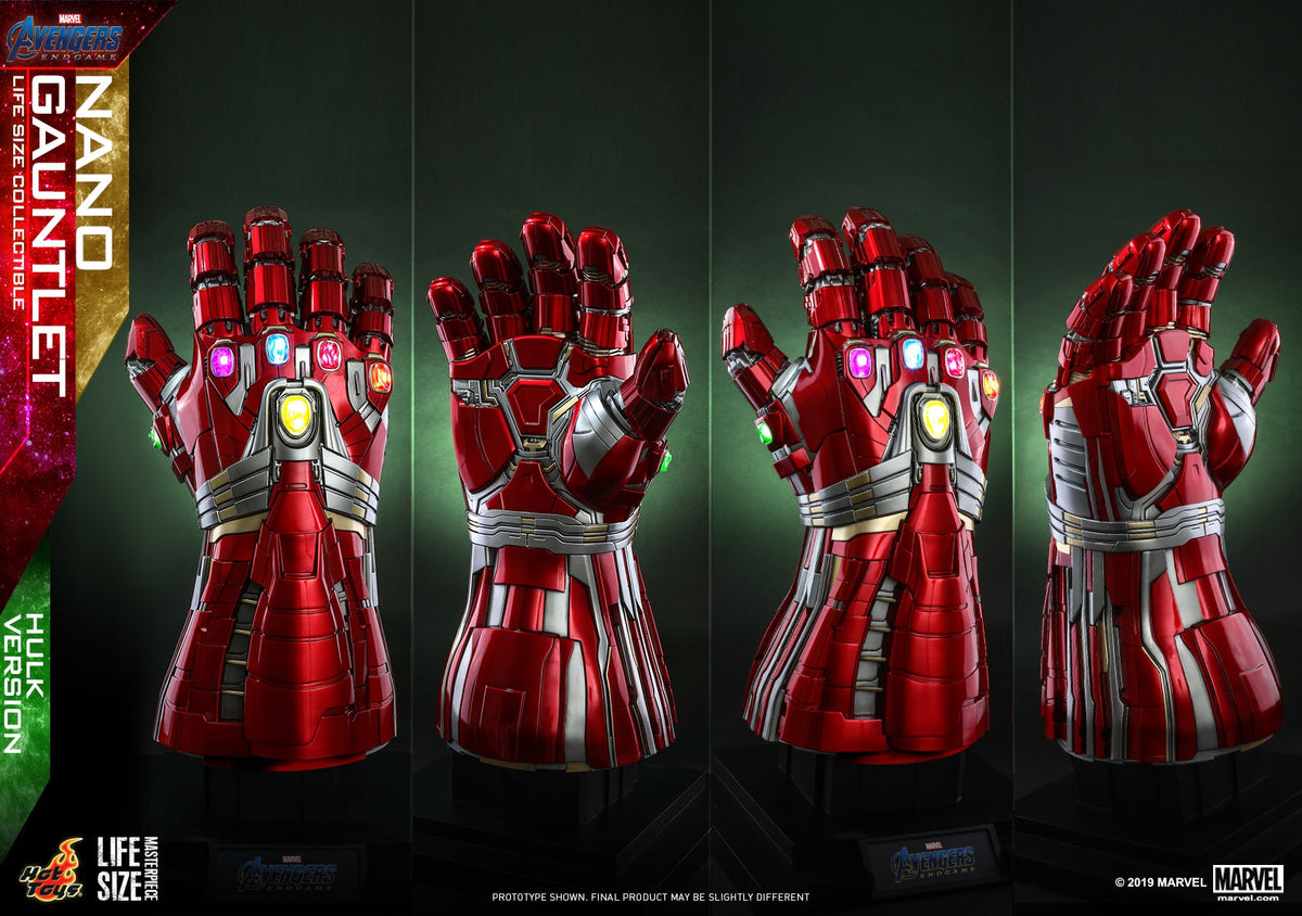 PRE-LOVED - Hot Toys - LMS008 - Avengers : Endgame – Life Size Scale Nano Gauntlet (Hulk Version)