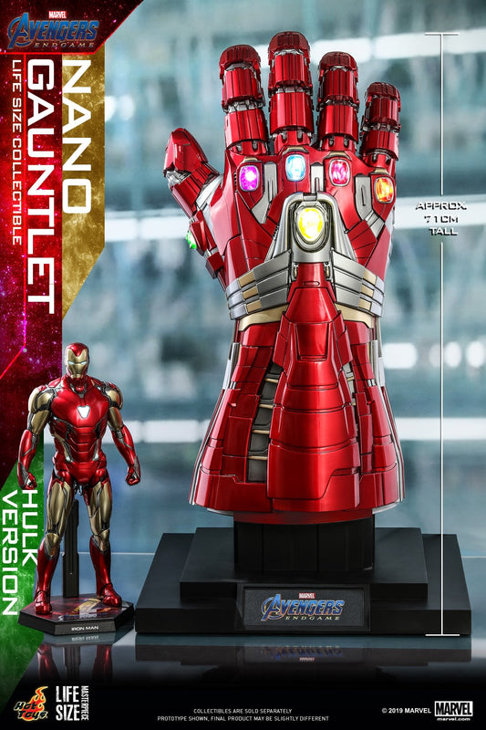 PRE-LOVED - Hot Toys - LMS008 - Avengers : Endgame – Life Size Scale Nano Gauntlet (Hulk Version)