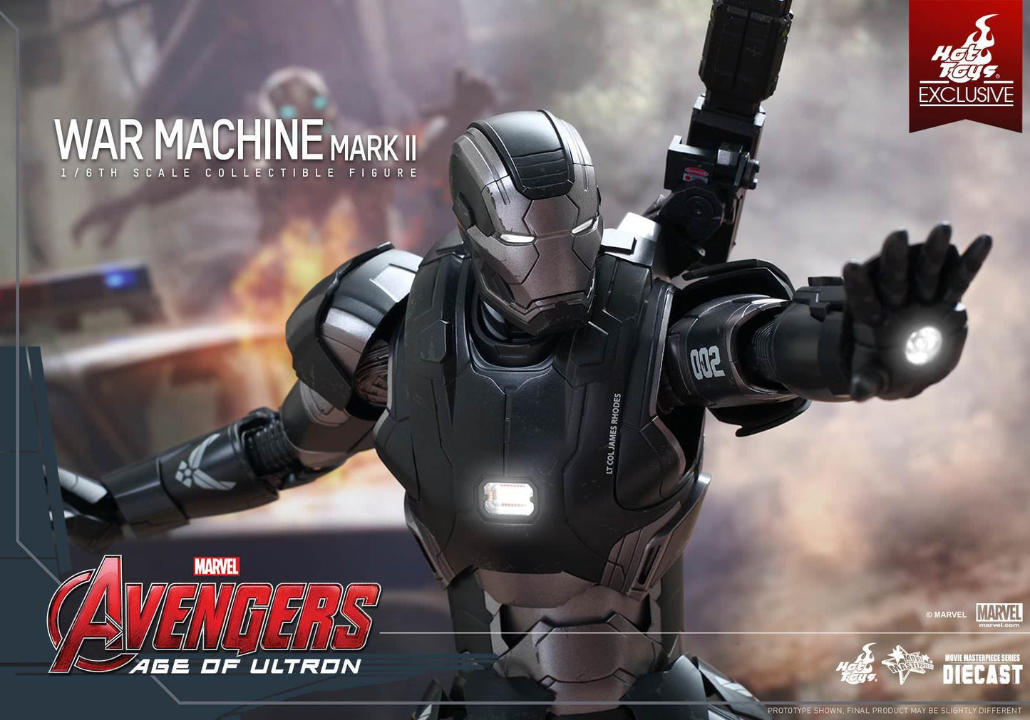PRE-LOVED - Hot Toys Exclusive - MMS290D10 - Avengers Age of Ultron: War Machine Mark II