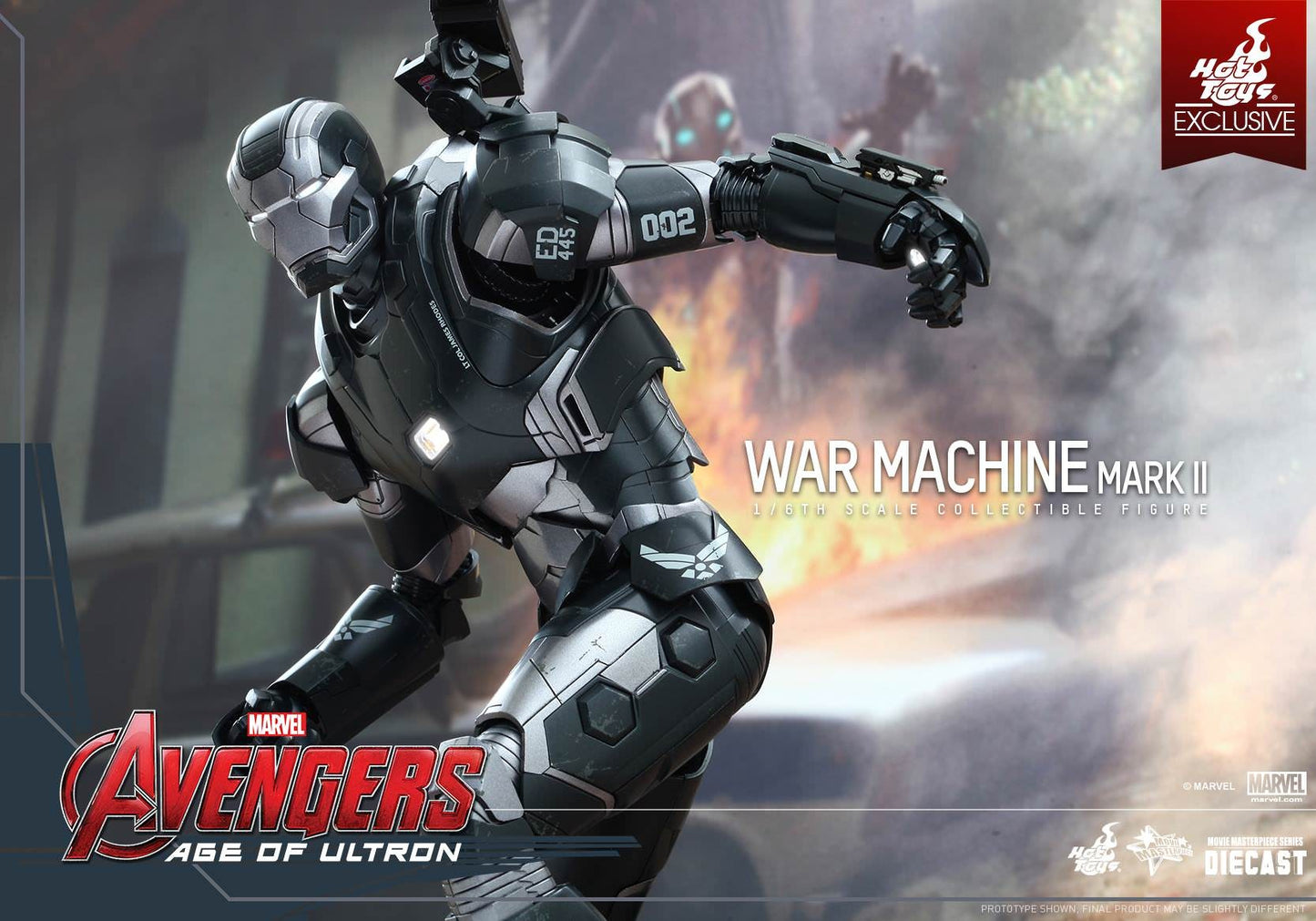 PRE-LOVED - Hot Toys Exclusive - MMS290D10 - Avengers Age of Ultron: War Machine Mark II