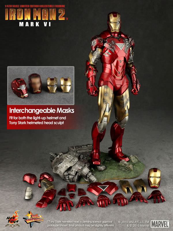 PRE-LOVED - Hot Toys - MMS132 - Iron Man 2: Iron Man Mark VI