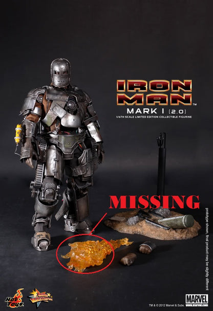 PRE-LOVED - Hot Toys - MMS168 - Iron Man Mark I (2.0)