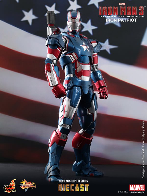 PRE-LOVED - Hot Toy - MMS195D01 - Iron Man 3: Iron Patriot (Diecast)