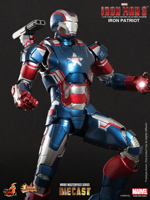 PRE-LOVED - Hot Toy - MMS195D01 - Iron Man 3: Iron Patriot (Diecast)