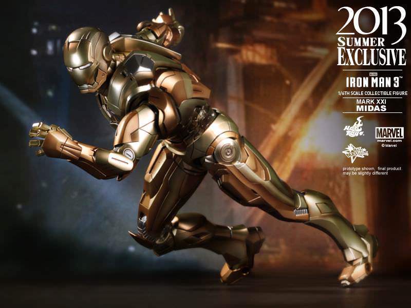 PRE-LOVED - Hot Toys 2013 Summer Exclusive - MMS208 - Iron Man 3: Iron Man Mark 21 Midas