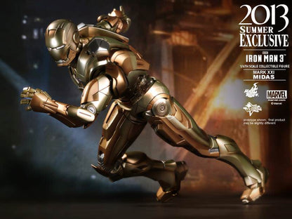 PRE-LOVED - Hot Toys 2013 Summer Exclusive - MMS208 - Iron Man 3: Iron Man Mark 21 Midas