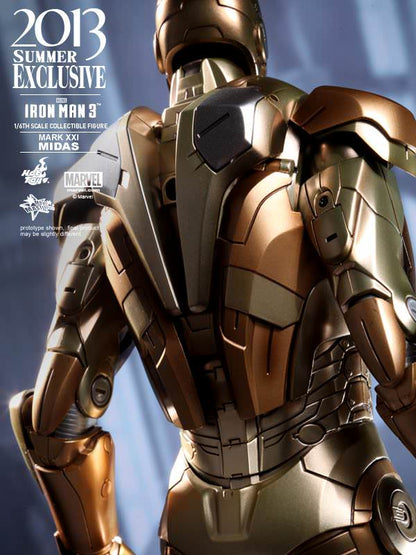 PRE-LOVED - Hot Toys 2013 Summer Exclusive - MMS208 - Iron Man 3: Iron Man Mark 21 Midas