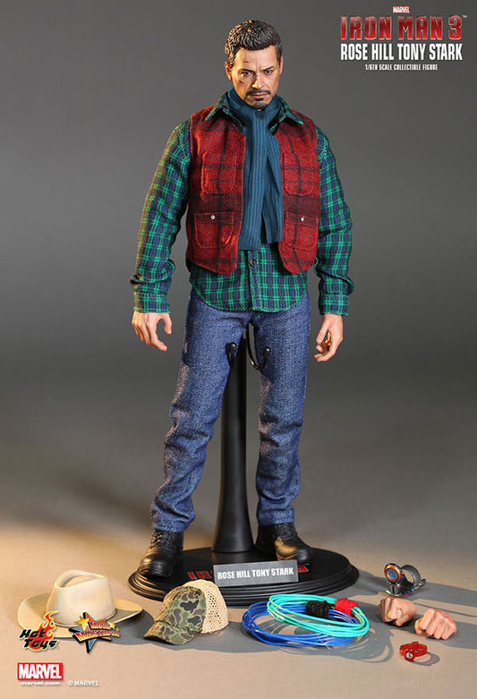 PRE-LOVED - Hot Toys - MMS232 - Iron Man 3: Rose Hill Tony Stark