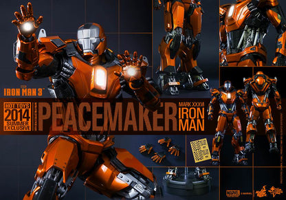 PRE-LOVED - Hot Toys 2014 Summer Exclusive - MMS258 - Iron Man 3: Iron Man Mark 36 Peacemaker