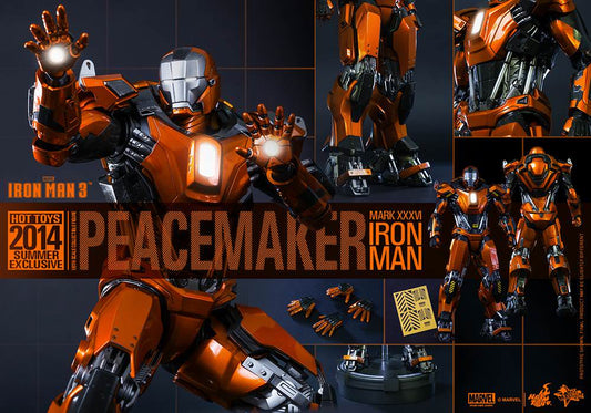 PRE-LOVED - Hot Toys 2014 Summer Exclusive - MMS258 - Iron Man 3: Iron Man Mark 36 Peacemaker