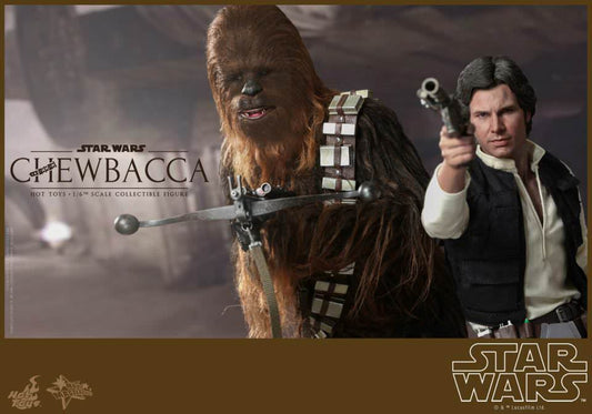 PRE-LOVED - Hot Toys - MMS263 - Star Wars IV: Hans Solo & Chewbacca