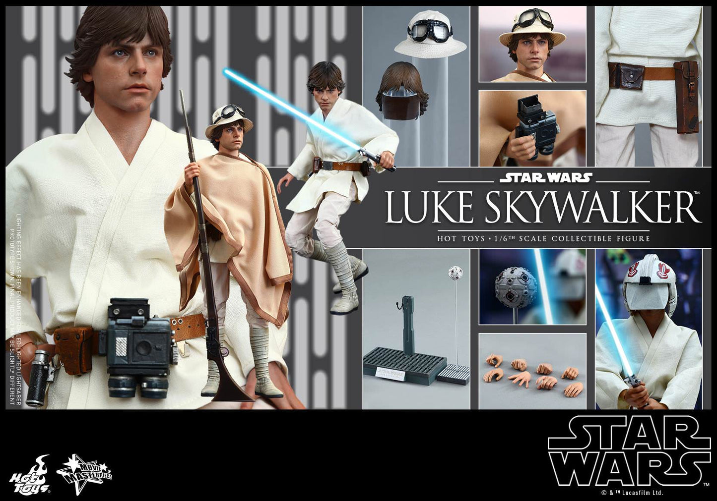 PRE-LOVED - Hot Toys - MMS297 - Star Wars IV: Luke Skywalker