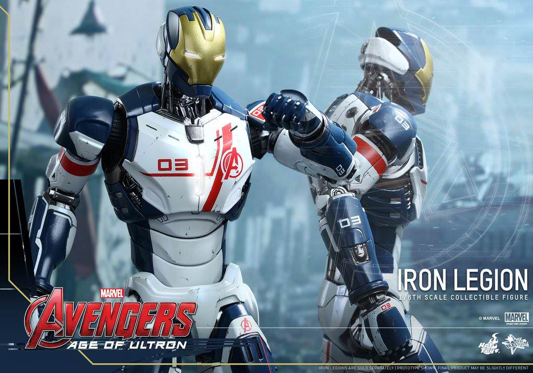 PRE-LOVED - Hot Toys - MMS299 - Avengers Age of Ultron: 1/6th Scale Iron Legion