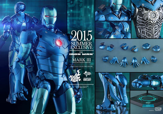 PRE-LOVED - Hot Toys 2015 Summer Exclusive - Iron Man Mark III (Stealth Mode Version)