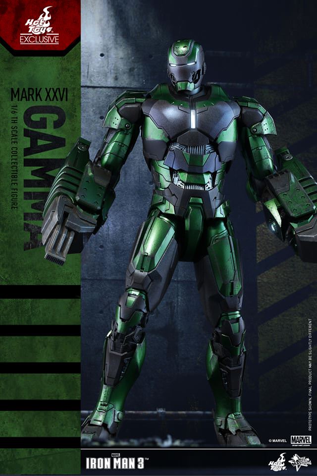PRE-LOVED - Hot Toys - MMS332 - Iron Man 3 - Iron Man Mark 24 Gamma