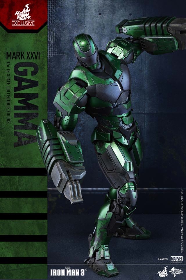 PRE-LOVED - Hot Toys - MMS332 - Iron Man 3 - Iron Man Mark 24 Gamma