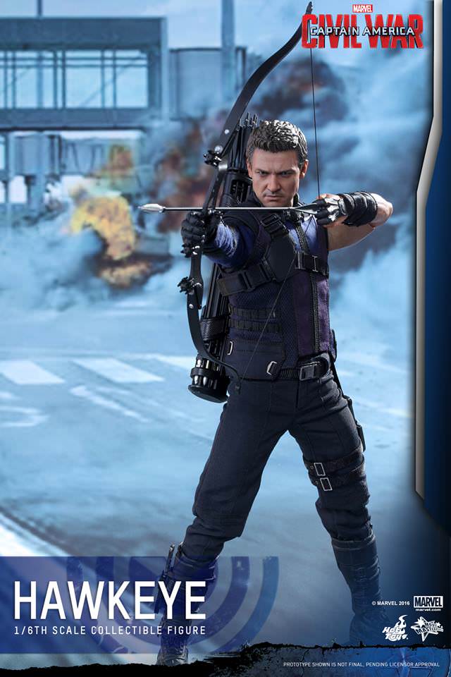 PRE-LOVED - Hot Toys - MMS358 - Captain America Civil War: Hawkeye