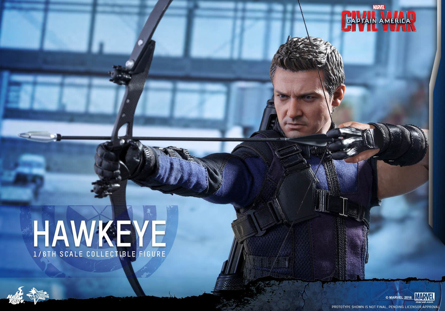 PRE-LOVED - Hot Toys - MMS358 - Captain America Civil War: Hawkeye
