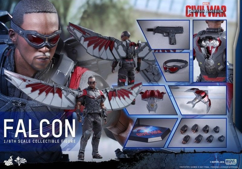 PRE-LOVED - Hot Toys - MMS361 - Civil War: Falcon