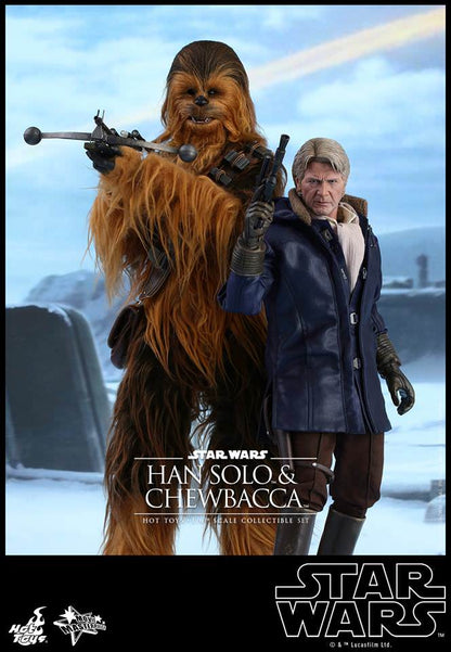 PRE-LOVED - Hot Toys - MMS376 -  Star Wars - The Force Awakens: Han Solo and Chewbacca