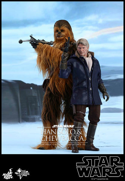 PRE-LOVED - Hot Toys - MMS376 -  Star Wars - The Force Awakens: Han Solo and Chewbacca