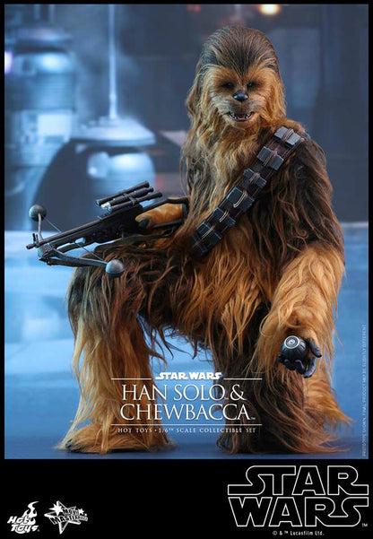 PRE-LOVED - Hot Toys - MMS376 -  Star Wars - The Force Awakens: Han Solo and Chewbacca
