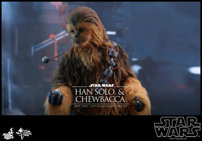 PRE-LOVED - Hot Toys - MMS376 -  Star Wars - The Force Awakens: Han Solo and Chewbacca