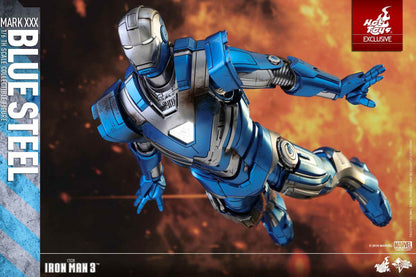 PRE-LOVED - Hot Toys - MMS391 - Iron Man 3: Iron Man Mark 30 Blue Steel