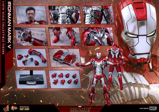 PRE-LOVED - Hot Toys - MMS400D18 - Iron Man 2 - Iron Man Mark V (Diecast)