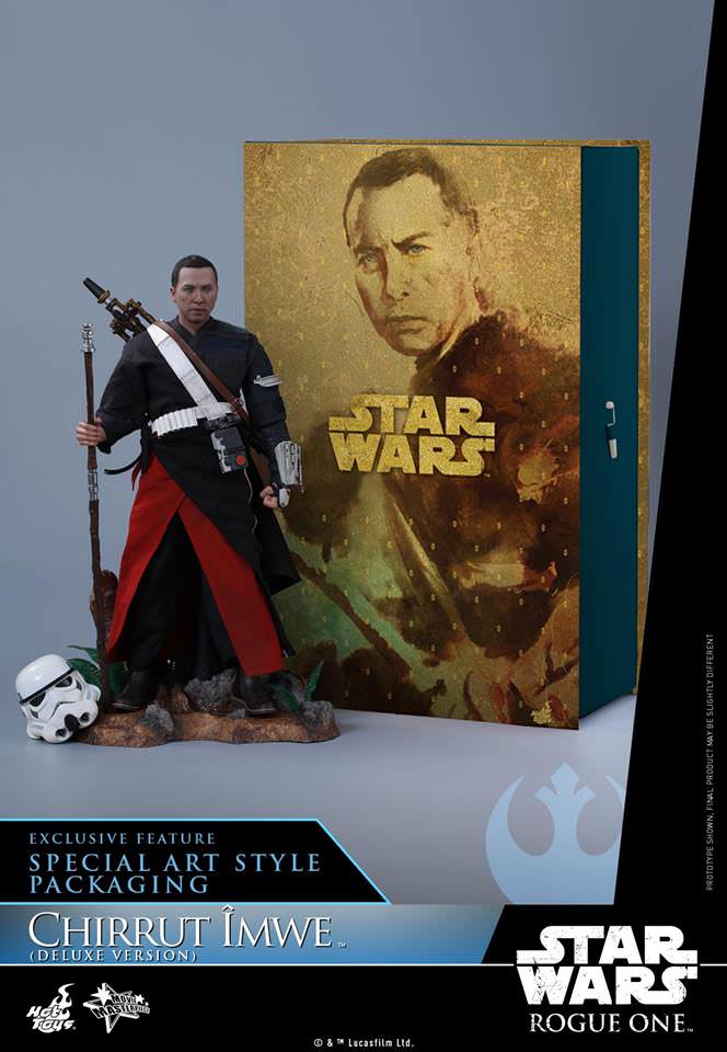 PRE-LOVED - Hot Toys - MMS403 - Star Wars Rogue One: Chirrut Imwe (Deluxe Version)
