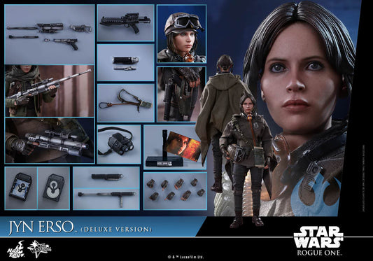 PRE-LOVED - Hot Toys - MMS405 - Star Wars : Rogue One – Jyn Erso (Deluxe Version)