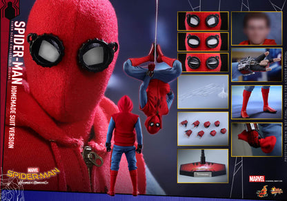 PRE-LOVED - Hot Toys - MMS414 - Spider-Man Homecoming: Homemade Suit