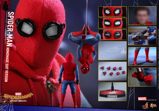 PRE-LOVED - Hot Toys - MMS414 - Spider-Man Homecoming: Homemade Suit