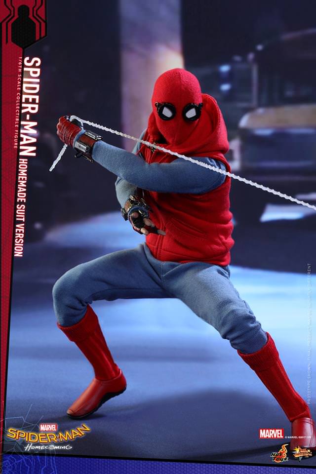 PRE-LOVED - Hot Toys - MMS414 - Spider-Man Homecoming: Homemade Suit