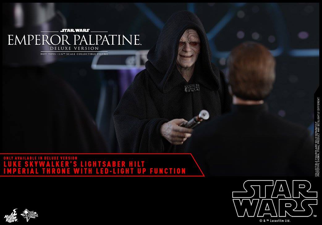 PRE-LOVED - Hot Toys - MMS468 - Star Wars Return of the Jedi: Emperor Palpatine