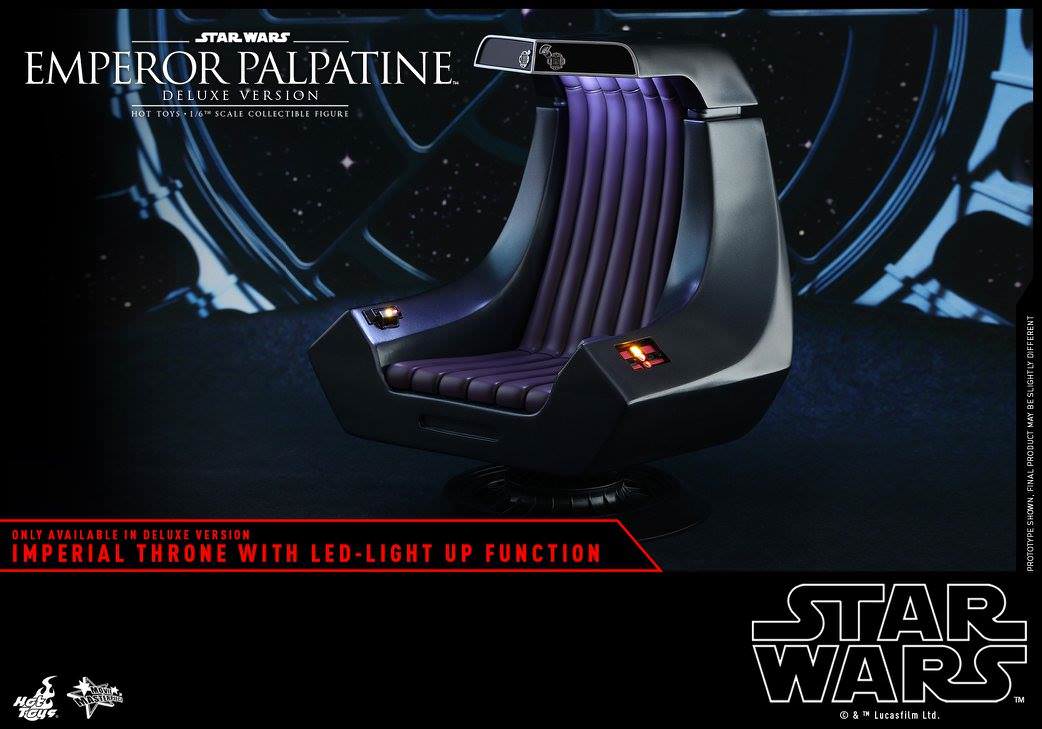 PRE-LOVED - Hot Toys - MMS468 - Star Wars Return of the Jedi: Emperor Palpatine