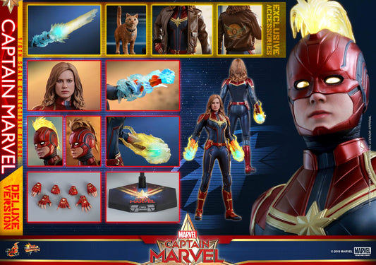 PRE-LOVED - Hot Toys - MMS522 - Captain Marvel (Deluxe Version)