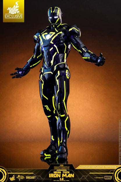 PRE-LOVED - Hot Toys Exclusive - MMS523D29 - Iron Man Mark 6 Neon Tech 2.0