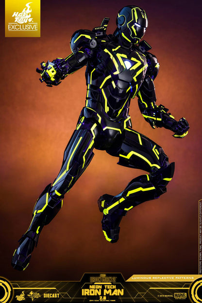 PRE-LOVED - Hot Toys Exclusive - MMS523D29 - Iron Man Mark 6 Neon Tech 2.0