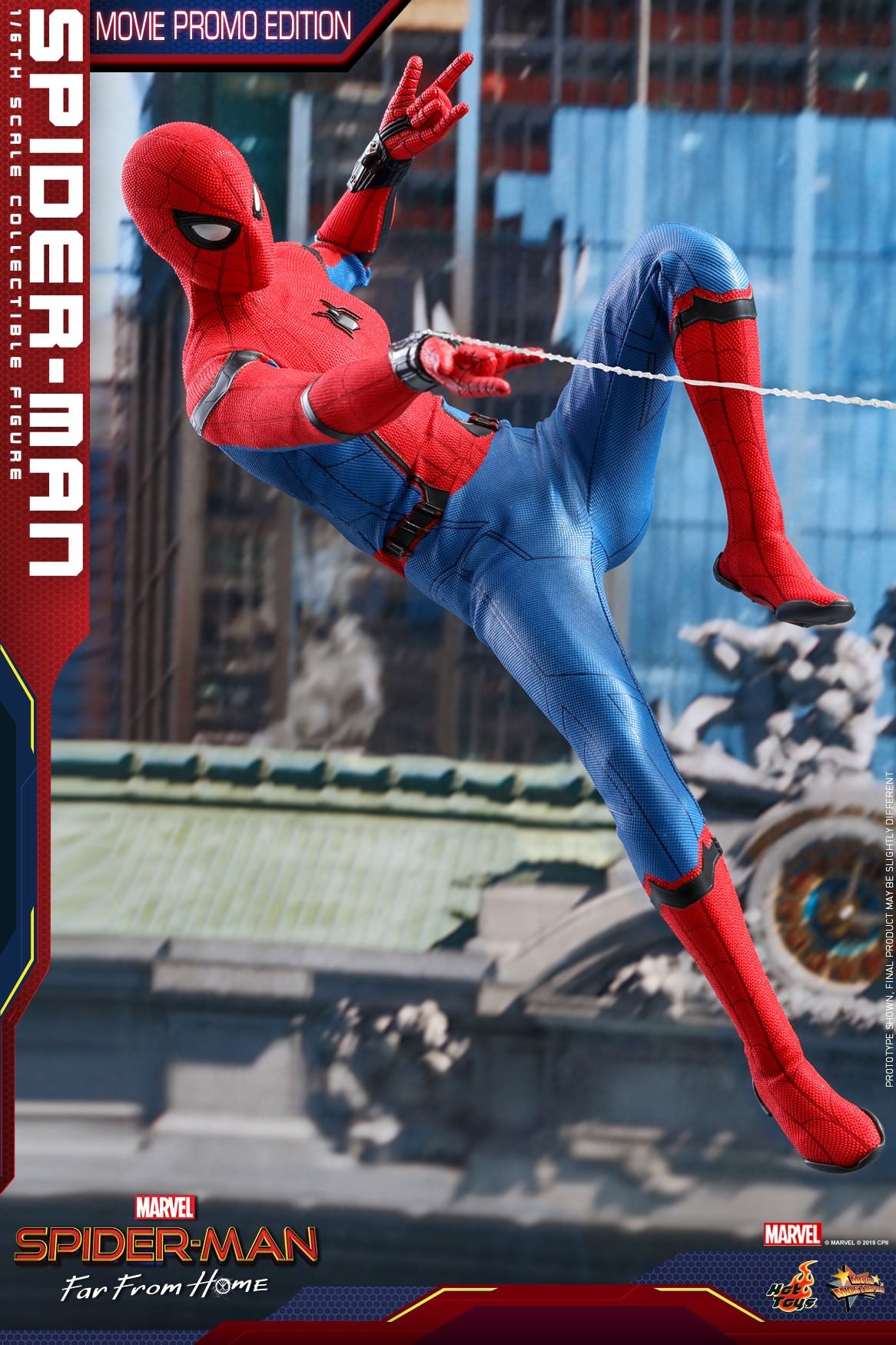 PRE-LOVED - Hot Toys - MMS535 - Spider-Man : Far From Home (Movie Promo Edition)