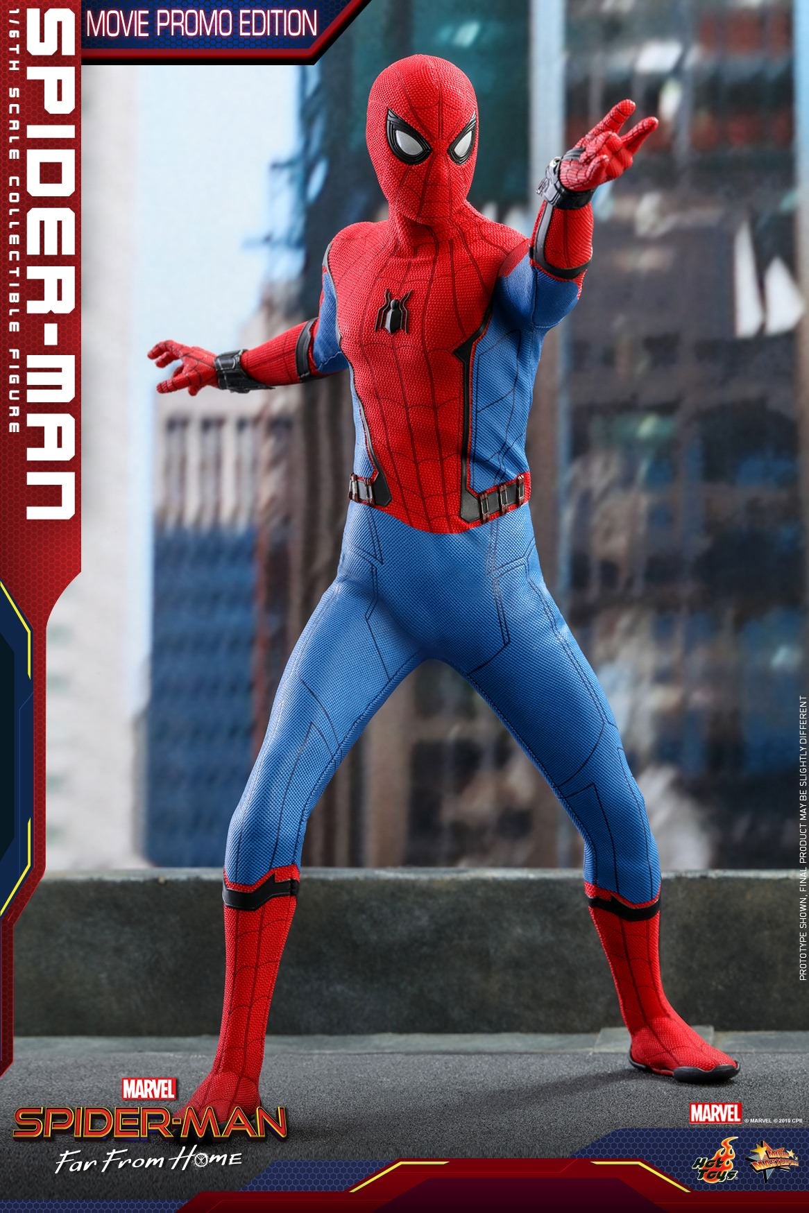 PRE-LOVED - Hot Toys - MMS535 - Spider-Man : Far From Home (Movie Promo Edition)
