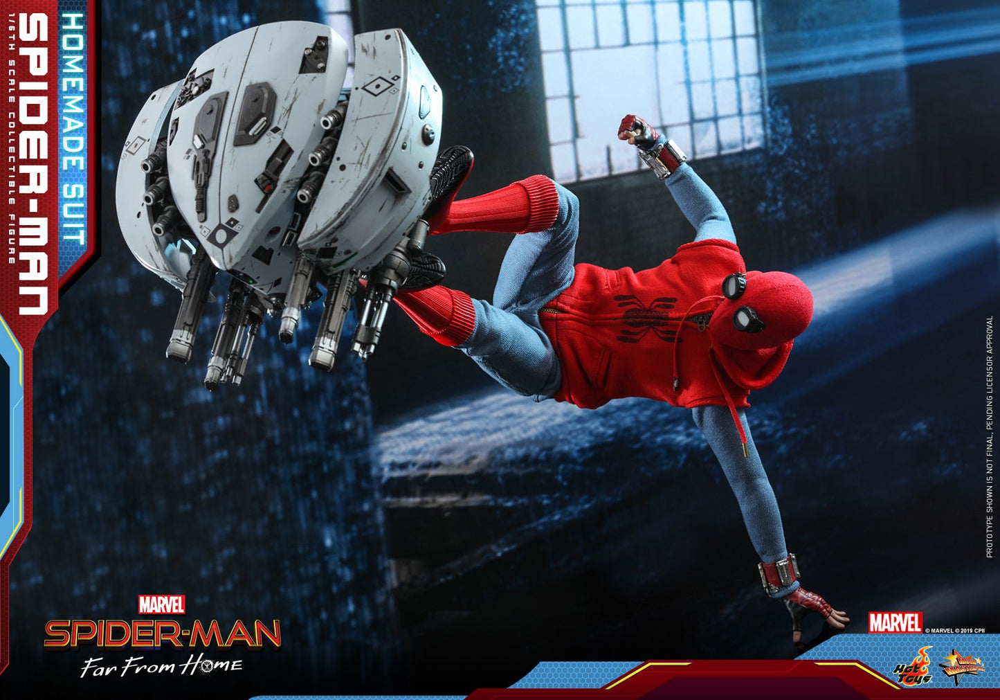 PRE-LOVED - Hot Toys - MMS552 - Spider-Man : Far From Home (Homemade Suit)