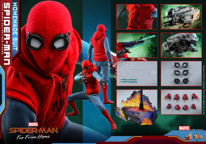 PRE-LOVED - Hot Toys - MMS552 - Spider-Man : Far From Home (Homemade Suit)
