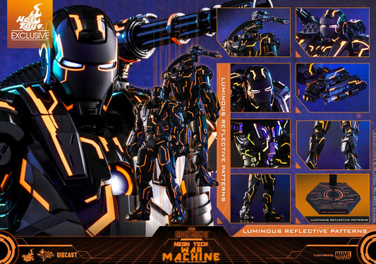 PRE-LOVED - Hot Toys Exclusive - MMS553D35 - War Machine Mark I Neon Tech (Diecast)