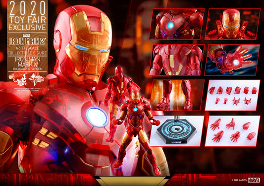 PRE-LOVED - Hot Toys EXCLUSIVE - MMS568 - Iron Man 2 – Mark IV Holographic Version