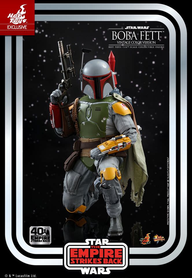 Hot Toys Exclusive - Star Wars The Empire Strikes Back: Boba Fett (40th Anniversary Vintage Colour Version)