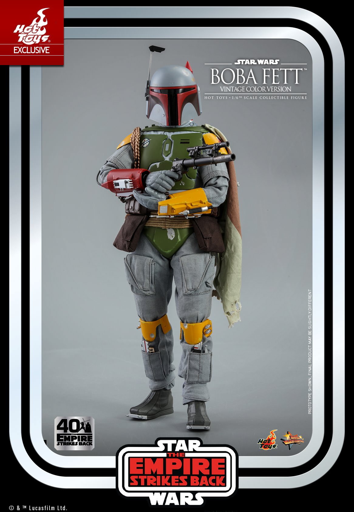 Hot Toys Exclusive - Star Wars The Empire Strikes Back: Boba Fett (40th Anniversary Vintage Colour Version)