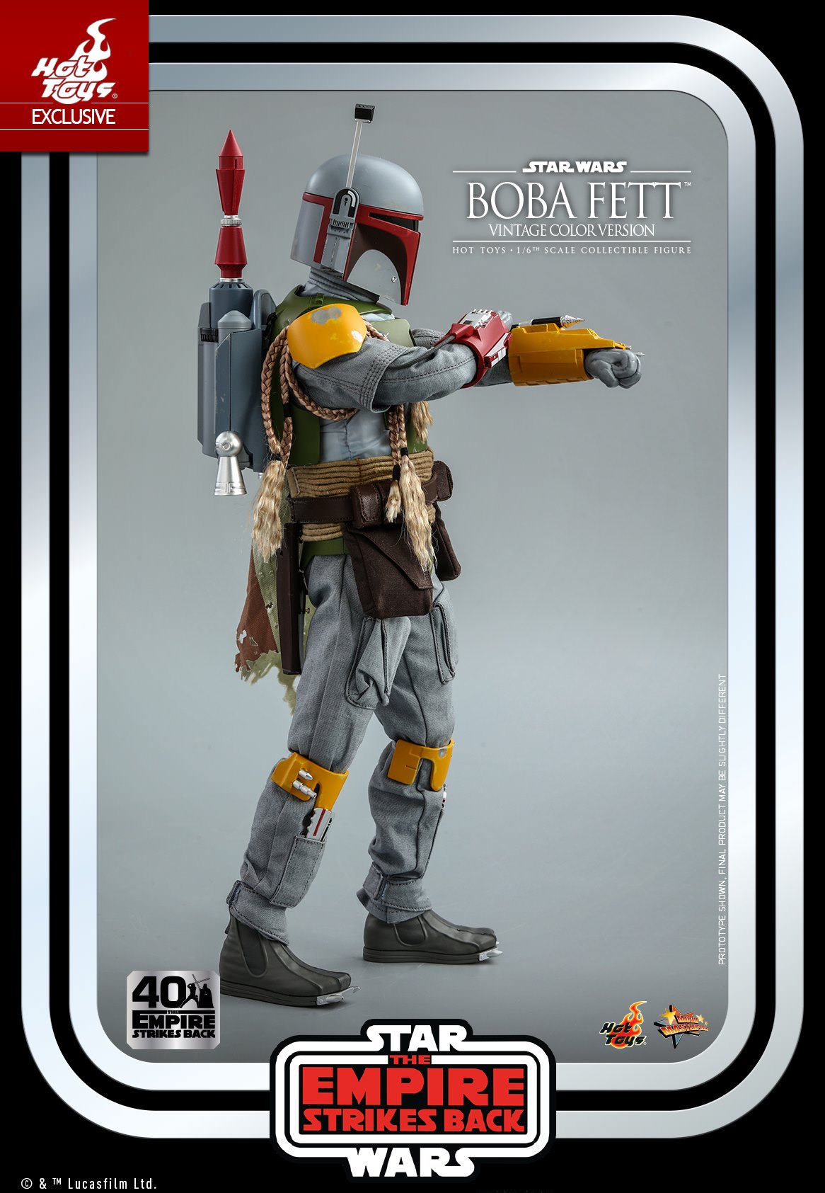 Hot Toys Exclusive - Star Wars The Empire Strikes Back: Boba Fett (40th Anniversary Vintage Colour Version)