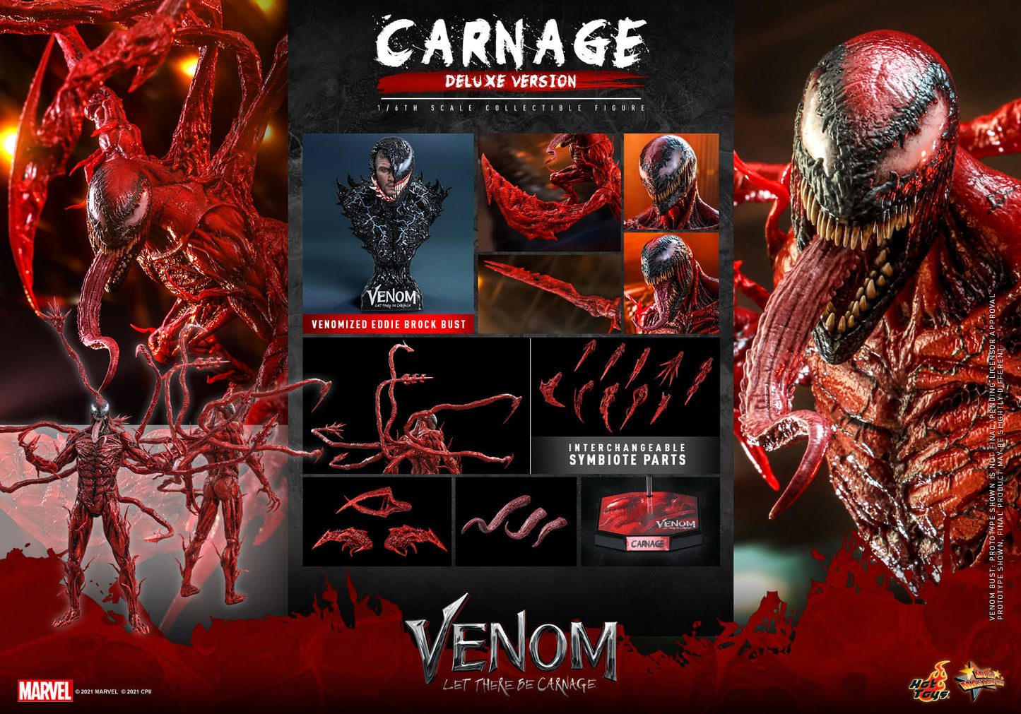 PRE-LOVED - Hot Toys - MMS620 - Carnage (Deluxe Version) - H.G.